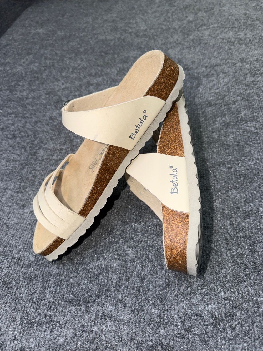 Betula by Birkenstock multi-strap cork footbed sandals